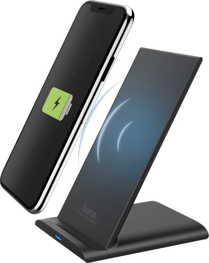 Hama Induktions-Ladegerät 2000mA HR6QI-FC10S Basic Line 00188323 Ausgänge Induktionslade-Standard Schwarz