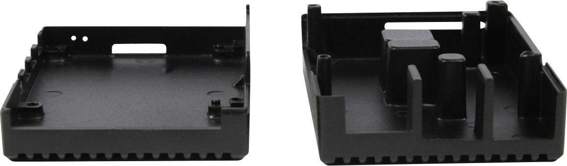 Allnet Aluminiumgehäuse Passend für (Entwicklungskits): Raspberry Pi® inkl. passiven Kühler Schwarz