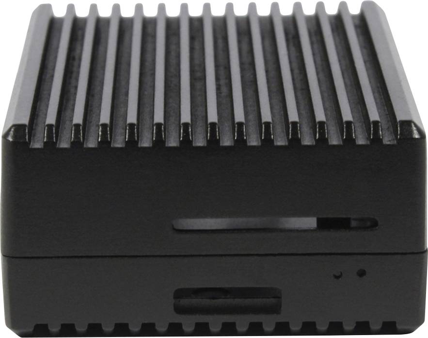 Allnet Aluminiumgehäuse Passend für (Entwicklungskits): Raspberry Pi® inkl. passiven Kühler Schwarz