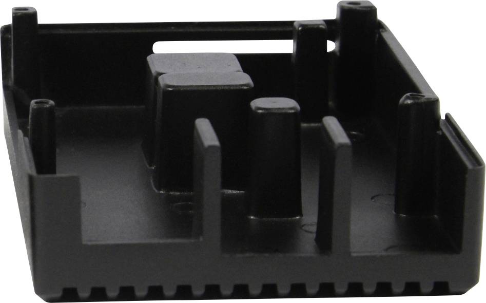 Allnet Aluminiumgehäuse Passend für (Entwicklungskits): Raspberry Pi® inkl. passiven Kühler Schwarz