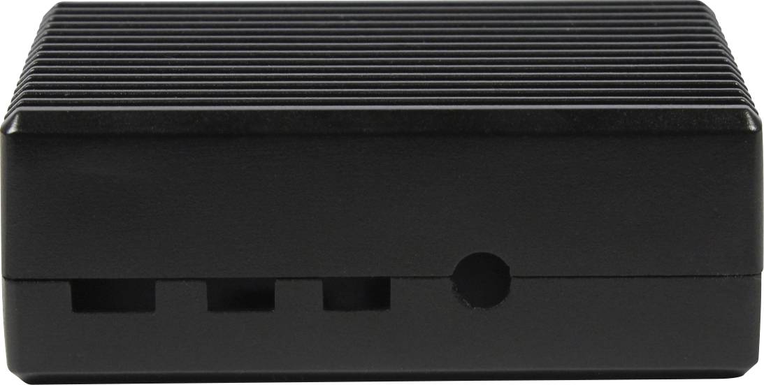Allnet Aluminiumgehäuse Passend für (Entwicklungskits): Raspberry Pi® inkl. passiven Kühler Schwarz