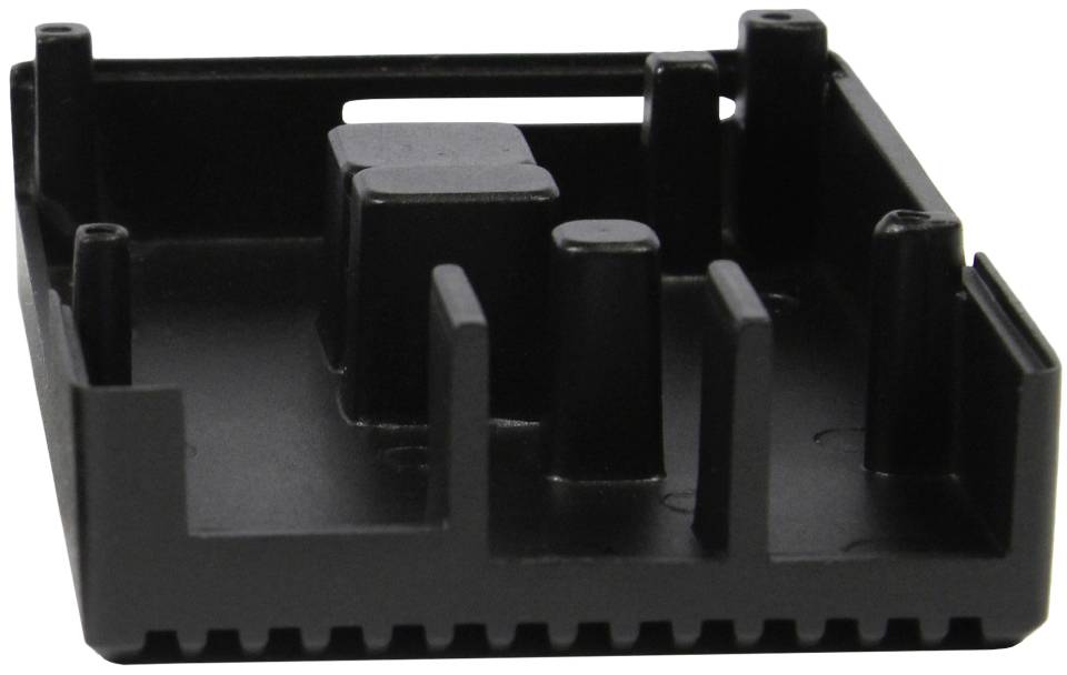 Allnet Aluminiumgehäuse Passend für (Entwicklungskits): Raspberry Pi® inkl. passiven Kühler Schwarz