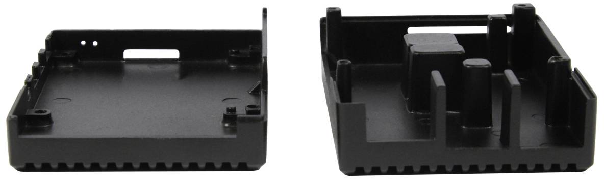 Allnet Aluminiumgehäuse Passend für (Entwicklungskits): Raspberry Pi® inkl. passiven Kühler Schwarz