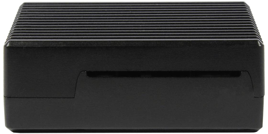 Allnet Aluminiumgehäuse Passend für (Entwicklungskits): Raspberry Pi® inkl. passiven Kühler Schwarz