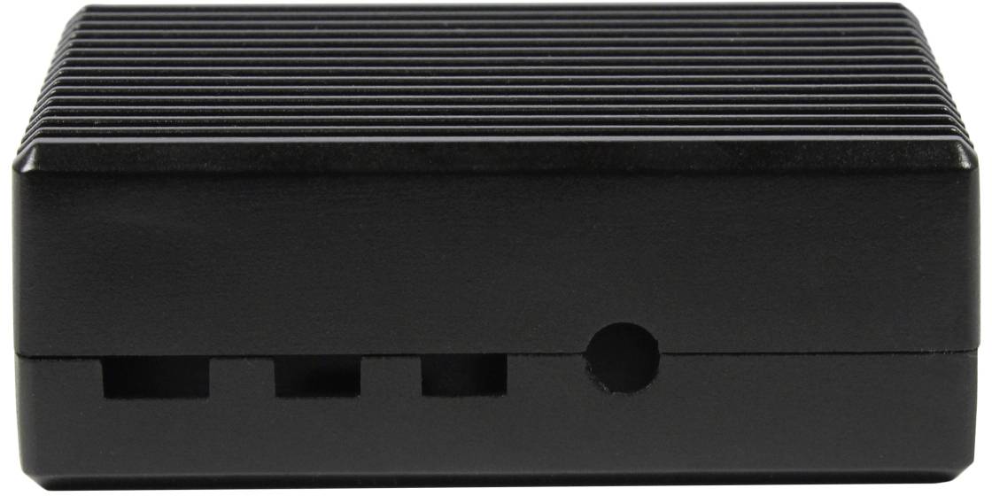 Allnet Aluminiumgehäuse Passend für (Entwicklungskits): Raspberry Pi® inkl. passiven Kühler Schwarz