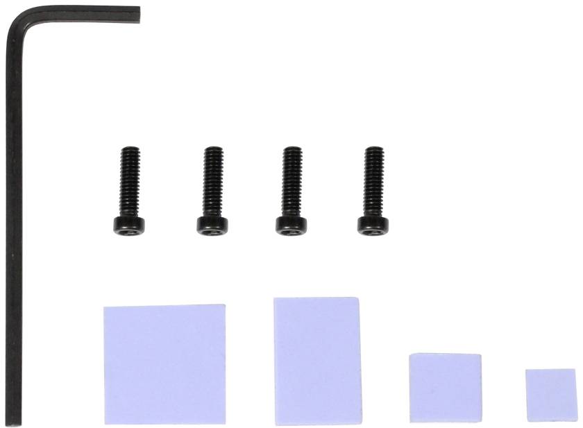 Allnet Aluminiumgehäuse Passend für (Entwicklungskits): Raspberry Pi® inkl. passiven Kühler Schwarz