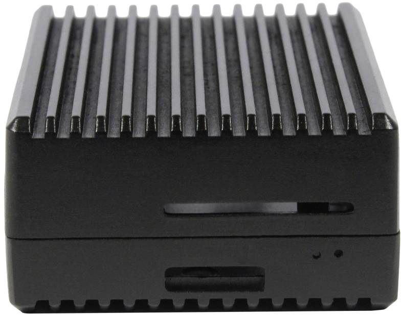 Allnet Aluminiumgehäuse Passend für (Entwicklungskits): Raspberry Pi® inkl. passiven Kühler Schwarz