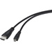 TRU COMPONENTS HDMI Anschlusskabel HDMI-A Stecker, HDMI-Micro-D Stecker 1.80 m Schwarz TC-9449896 H