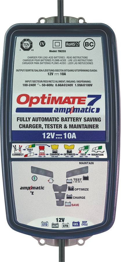 Optimate 7 AMPMATIC TM254 Automatikladegerät 12 V 10 A