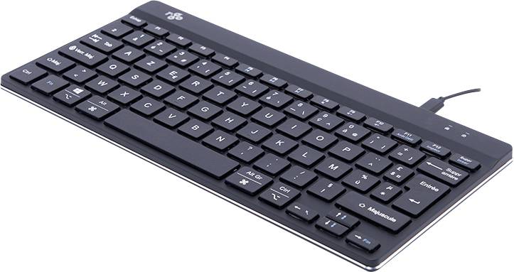 R-GO Tools Compact Break (RGOCOFRWDBL) Kabelgebunden Tastatur Französisch, AZERTY Schwarz