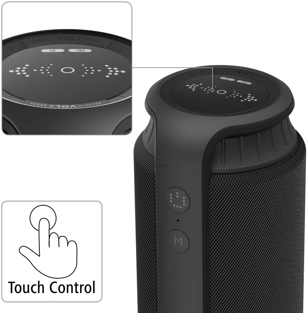 Hama Pipe 2.0 + Freedom Light Bluetooth® Lautsprecher + In Ear Kopfhörer Freisprechfunktion, spritz