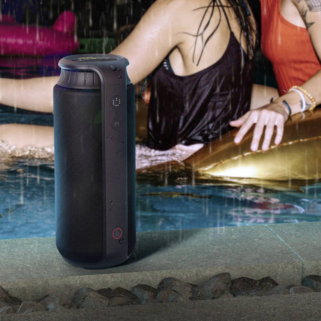 Hama Pipe 2.0 + Freedom Light Bluetooth® Lautsprecher + In Ear Kopfhörer Freisprechfunktion, spritzwassergeschützt Schwarz