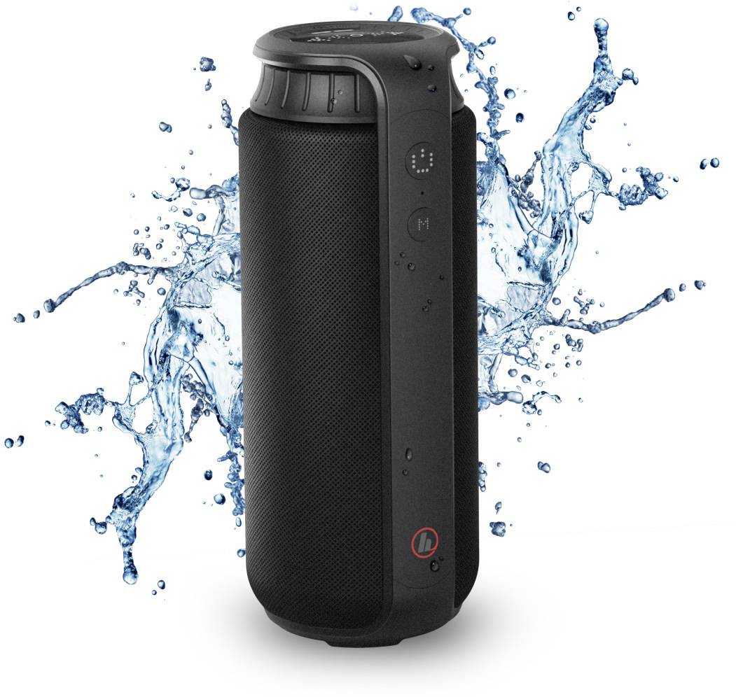 Hama Pipe 2.0 + Freedom Light Bluetooth® Lautsprecher + In Ear Kopfhörer Freisprechfunktion, spritzwassergeschützt Schwarz