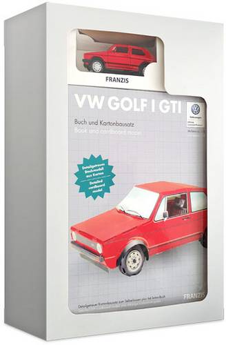 Franzis Verlag 67138 Kartonbausatz VW Golf I GTI Bausätze Bausatz ab 14 Jahre