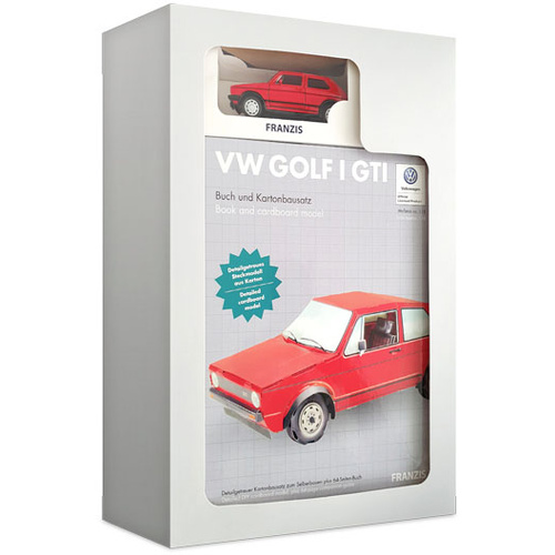 Franzis Verlag 67138 Kartonbausatz VW Golf I GTI Bausätze Bausatz ab 14 Jahre
