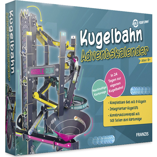 Franzis Verlag Kugelbahn Adventskalender Basteln, Spielwaren, Bausätze Adventskalender