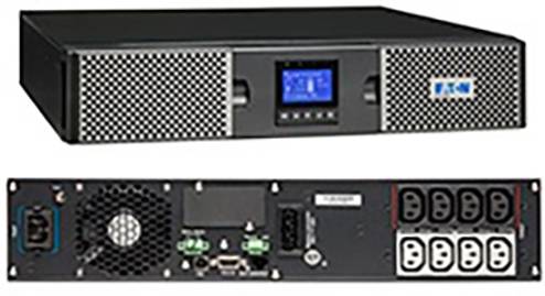 Ein Stromversorgungsgerät mit einer digitalen Anzeige vorne und mehreren Steckdosen hinten.