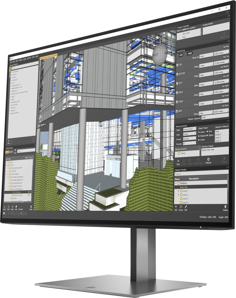 HP LED-Display Z24n G3 - 61 cm (24) - 1920 x 1080 Full HD