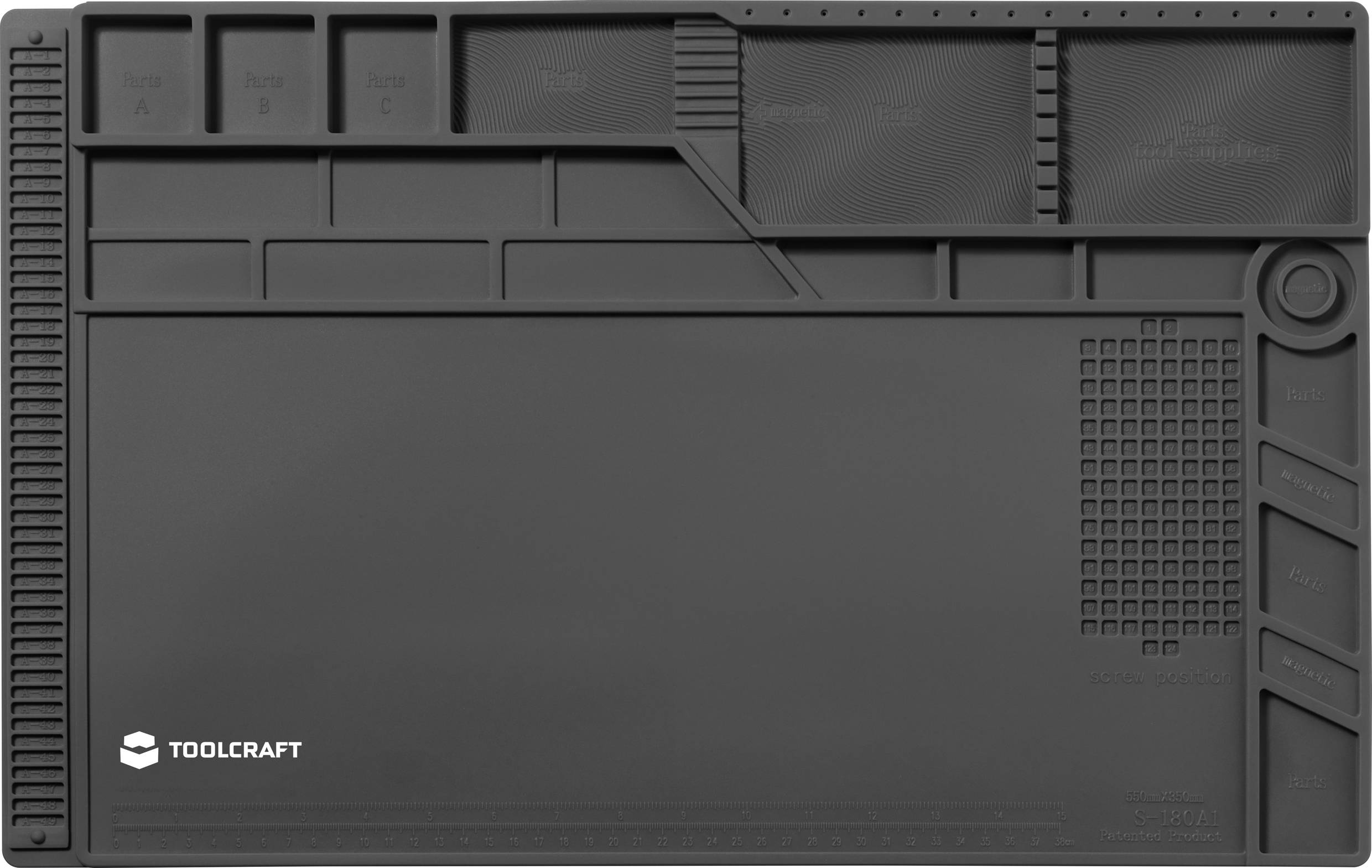 TOOLCRAFT Ablage (L x B x H) 550 x 350 x 11.5mm 1St.