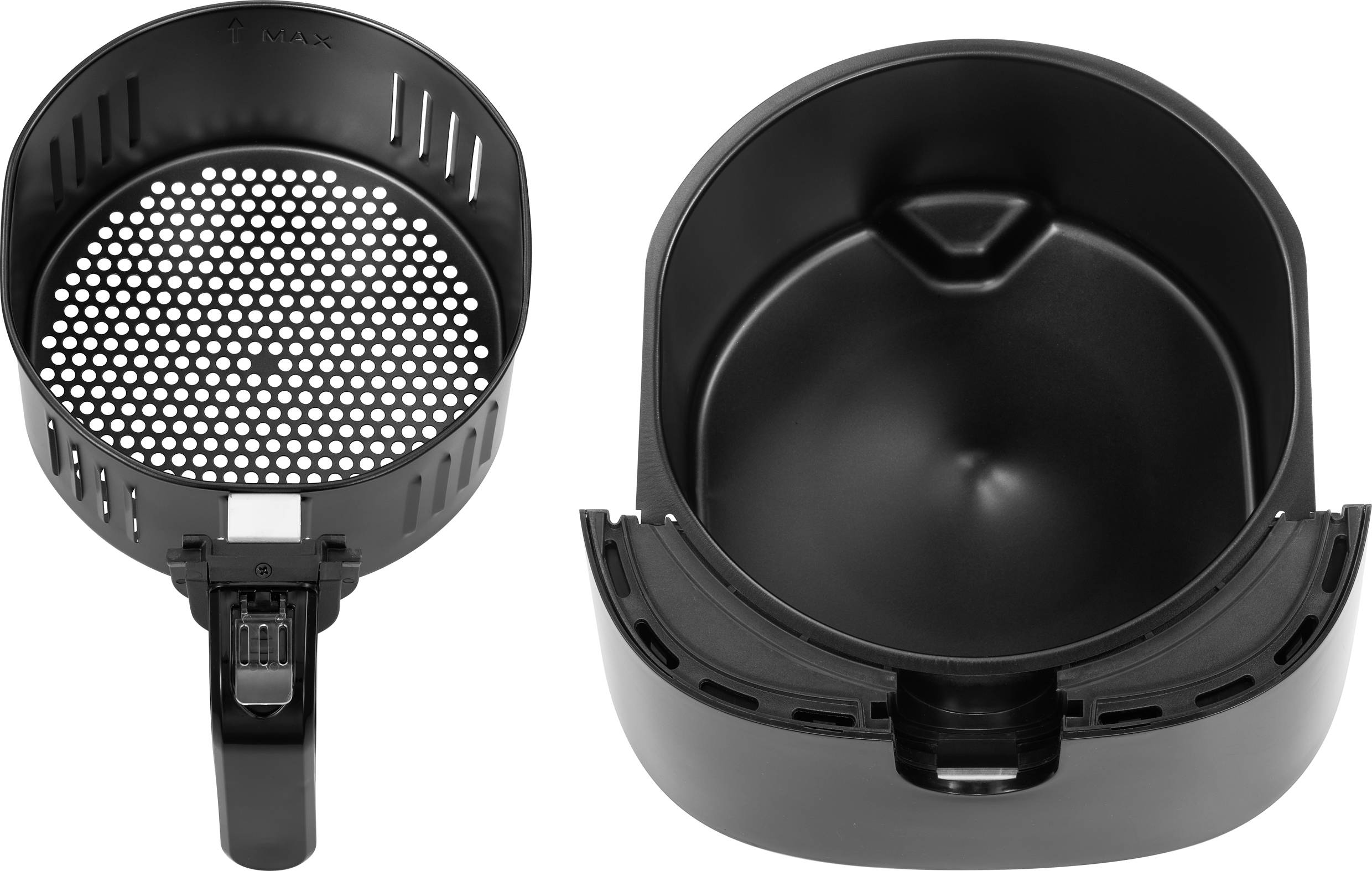 DF7003-GS Heißluft-Fritteuse 1300W Kontrollleuchte, kabelgebunden, mit manueller Temperatureinstellung Schwarz