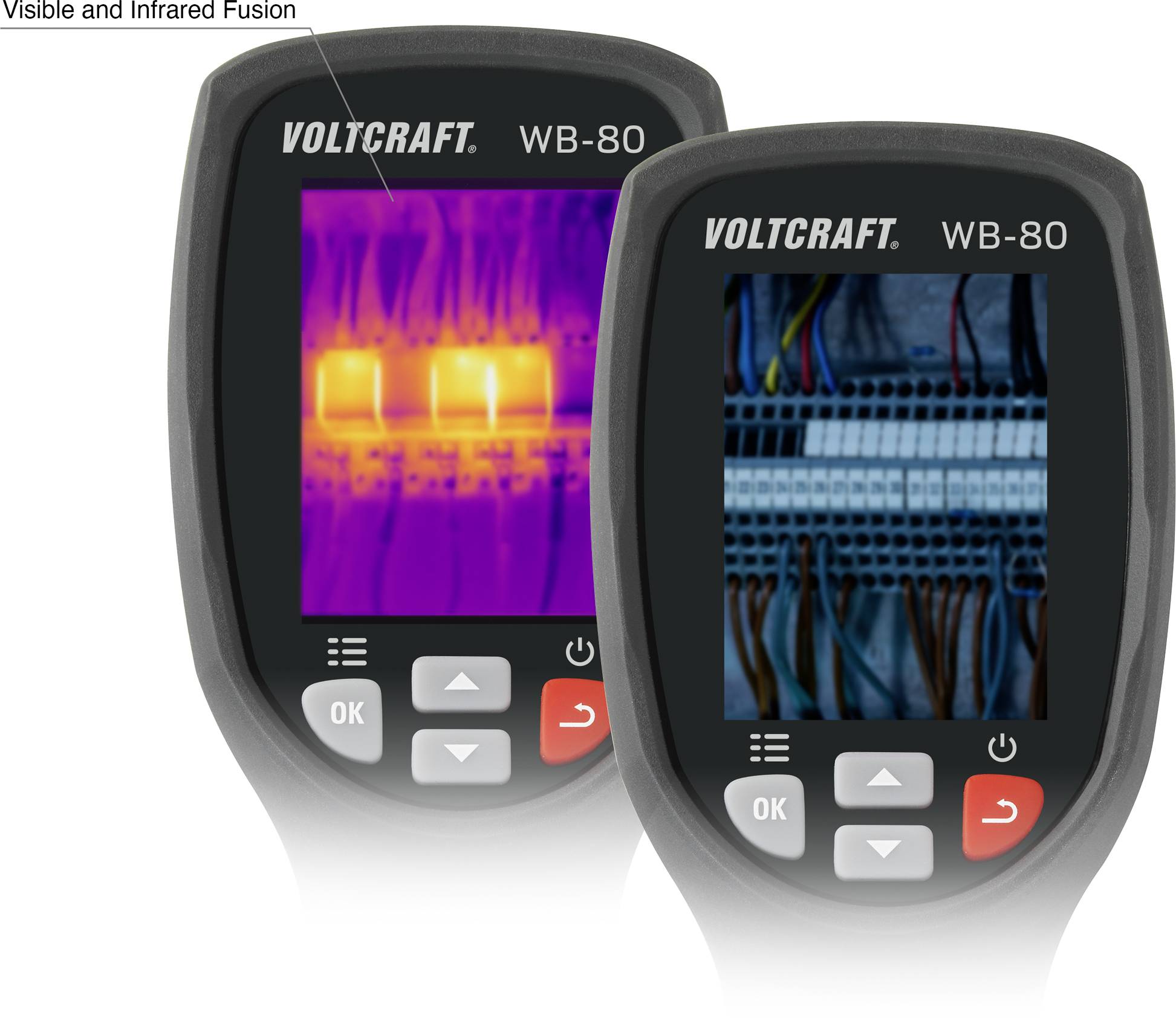 VOLTCRAFT WB-80 Wärmebildkamera -20 bis 600 °C 32 x 32 Pixel 9 Hz integrierte Digitalkamera