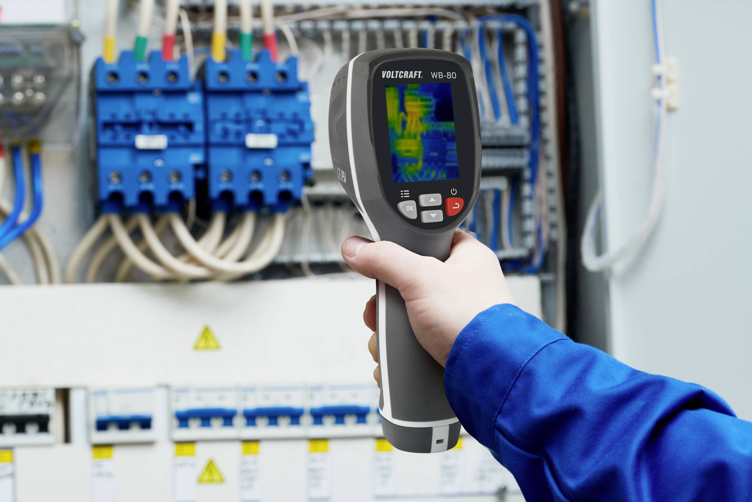 VOLTCRAFT WB-80 Wärmebildkamera kalibriert (DAkkS-akkreditiertes Labor) -20 bis 600°C 32 x 32 Pixel 9Hz integrierte Digitalkamera