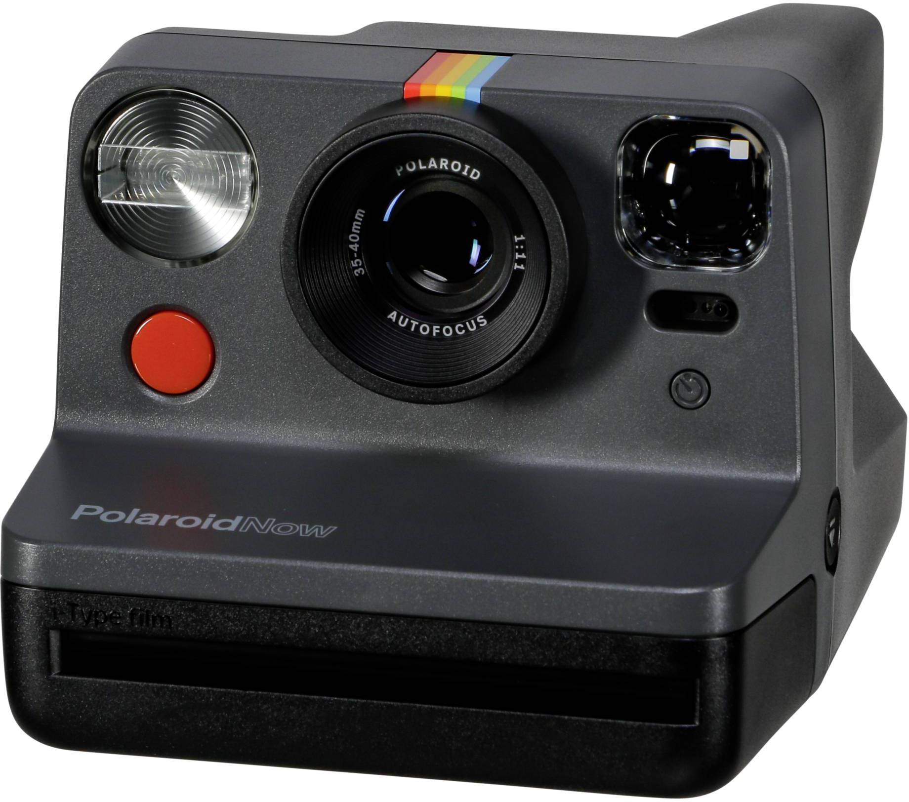 Polaroid Now i-Type Sofortbildkamera Schwarz mit eingebautem Blitz