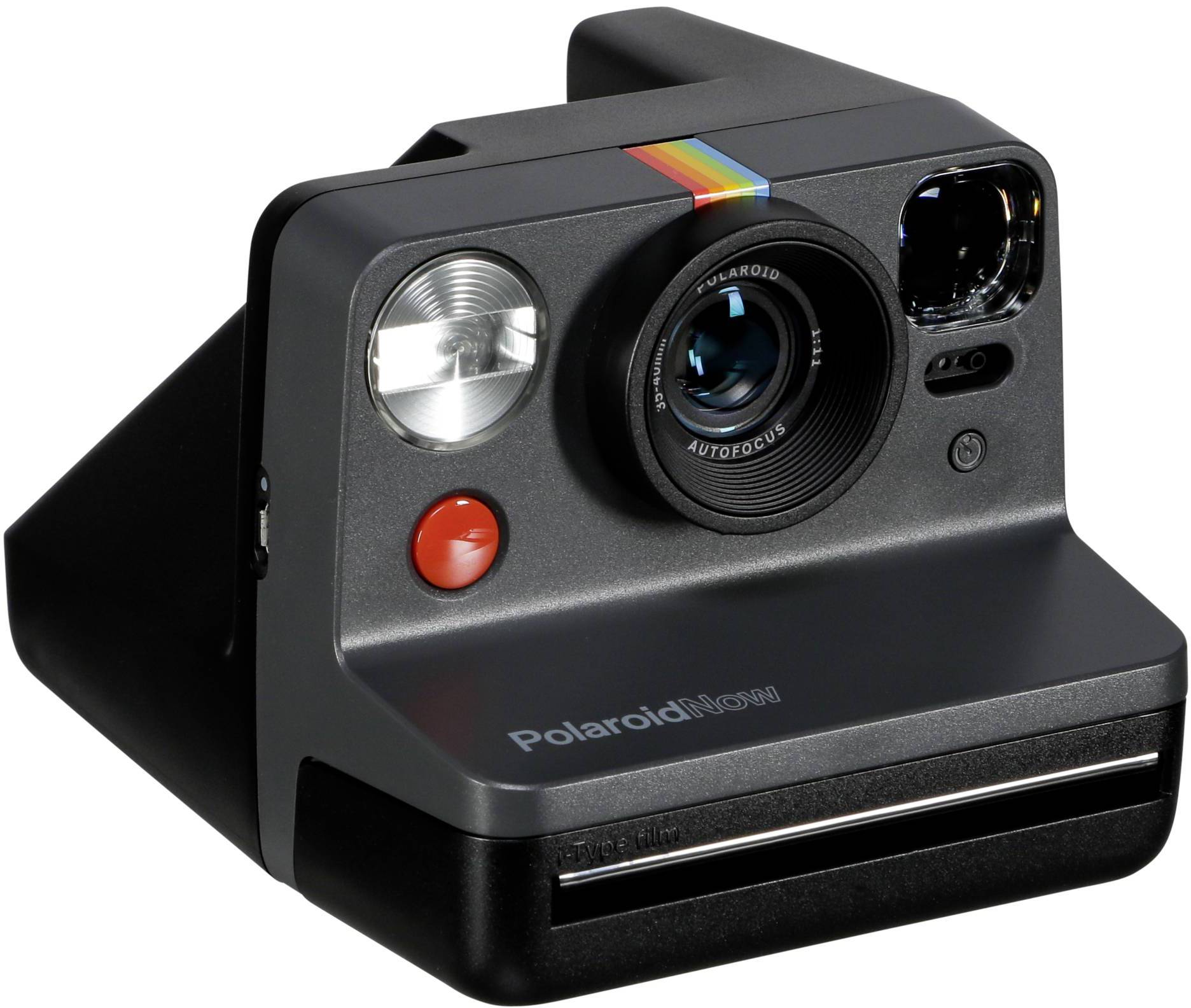 Polaroid Now i-Type Sofortbildkamera Schwarz mit eingebautem Blitz