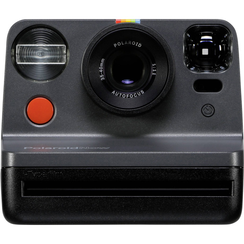 Polaroid Now i-Type Sofortbildkamera Schwarz mit eingebautem Blitz