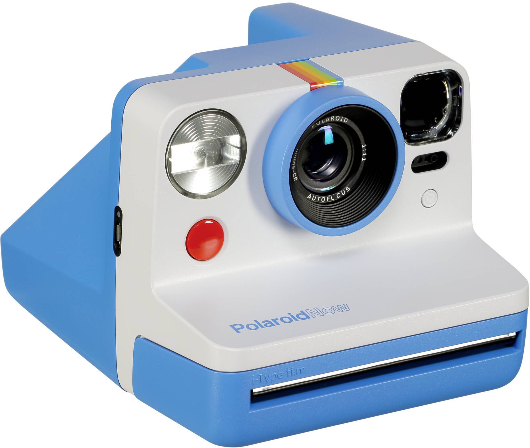 Polaroid Now i-Type Sofortbildkamera Blau, Weiß mit eingebautem Blitz