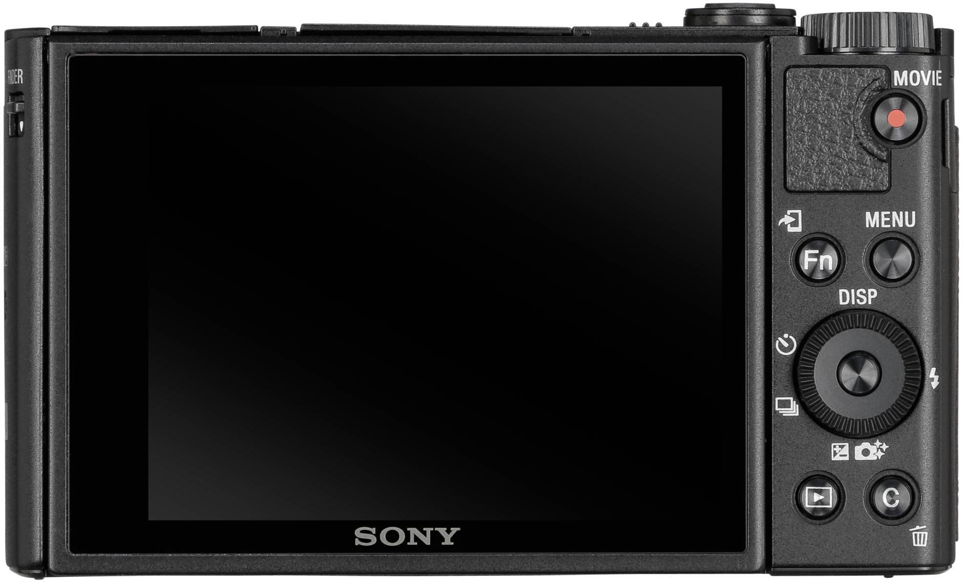 Sony Digitalkamera Opt. Zoom: 28 x Schwarz inkl. Blitzgerät 4K-Video, Bildstabilisierung, Bluetooth, Full HD Video, Touch-Screen, WiFi, mit eingeba