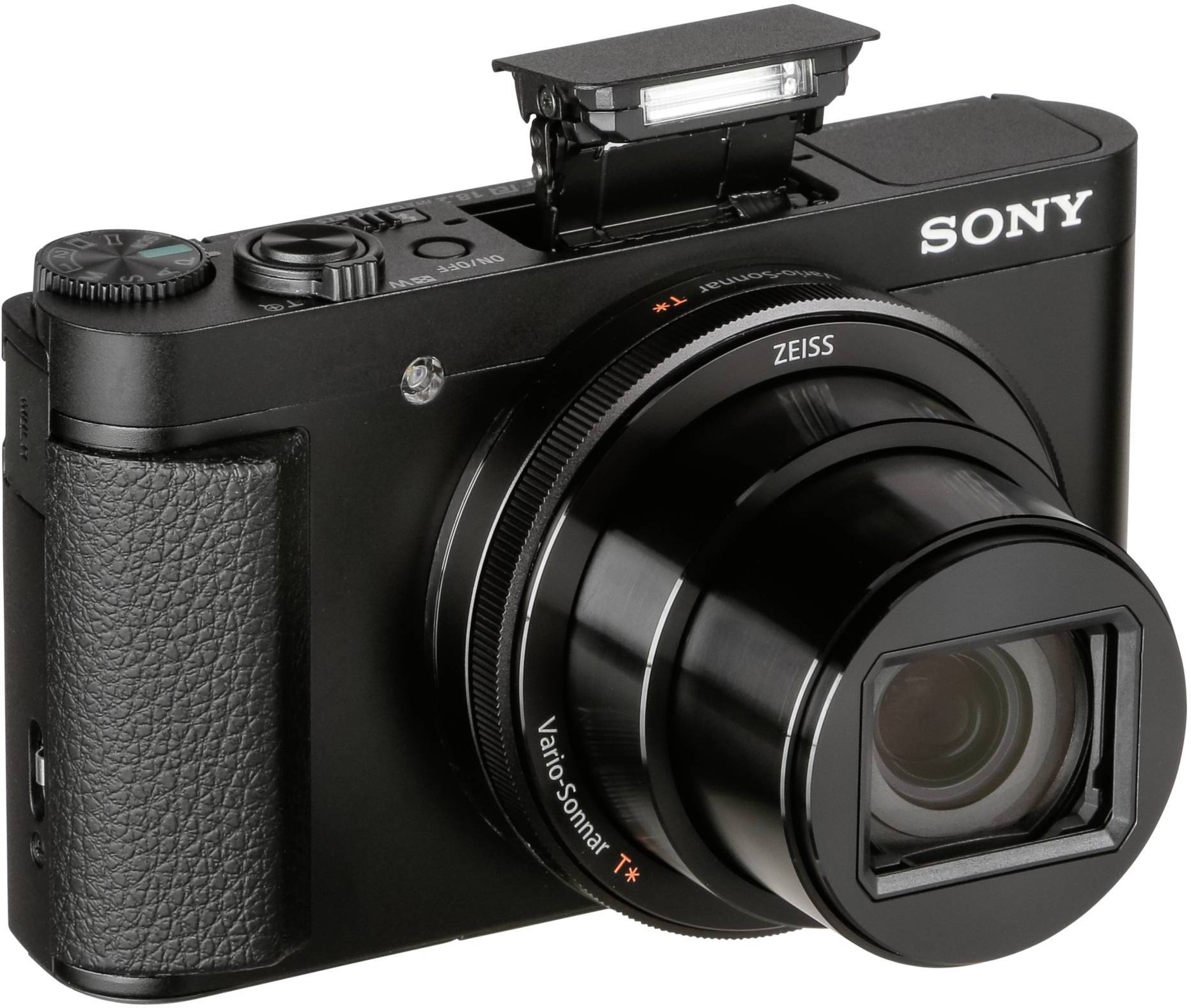 Sony Digitalkamera Opt. Zoom: 28 x Schwarz inkl. Blitzgerät 4K-Video, Bildstabilisierung, Bluetooth, Full HD Video, Touch-Screen, WiFi, mit eingeba