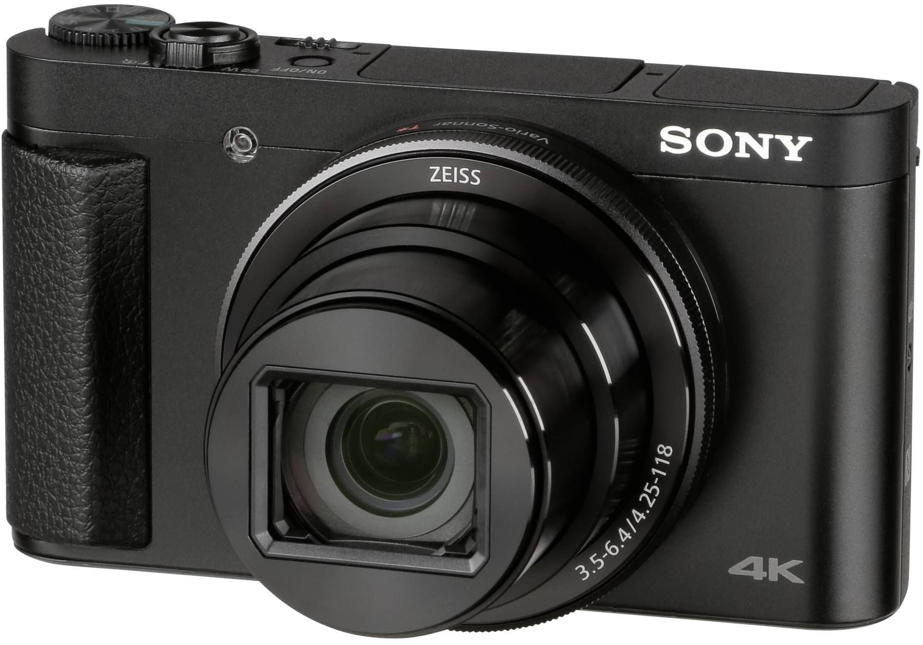 Sony Digitalkamera Opt. Zoom: 28 x Schwarz inkl. Blitzgerät 4K-Video, Bildstabilisierung, Bluetooth, Full HD Video, Touch-Screen, WiFi, mit eingeba