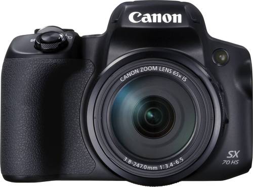 Canon PowerShot SX70 HS Digitalkamera Opt. Zoom 65 x Schwarz inkl. Blitzgerät 4K Video, Bildstabil  - Onlineshop Voelkner
