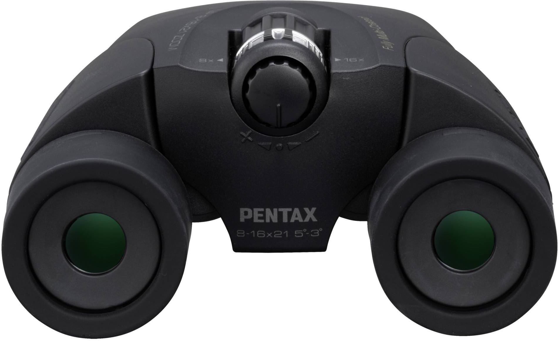 Pentax Fernglas 8 x - 16 x 21mm Porro Schwarz 61961