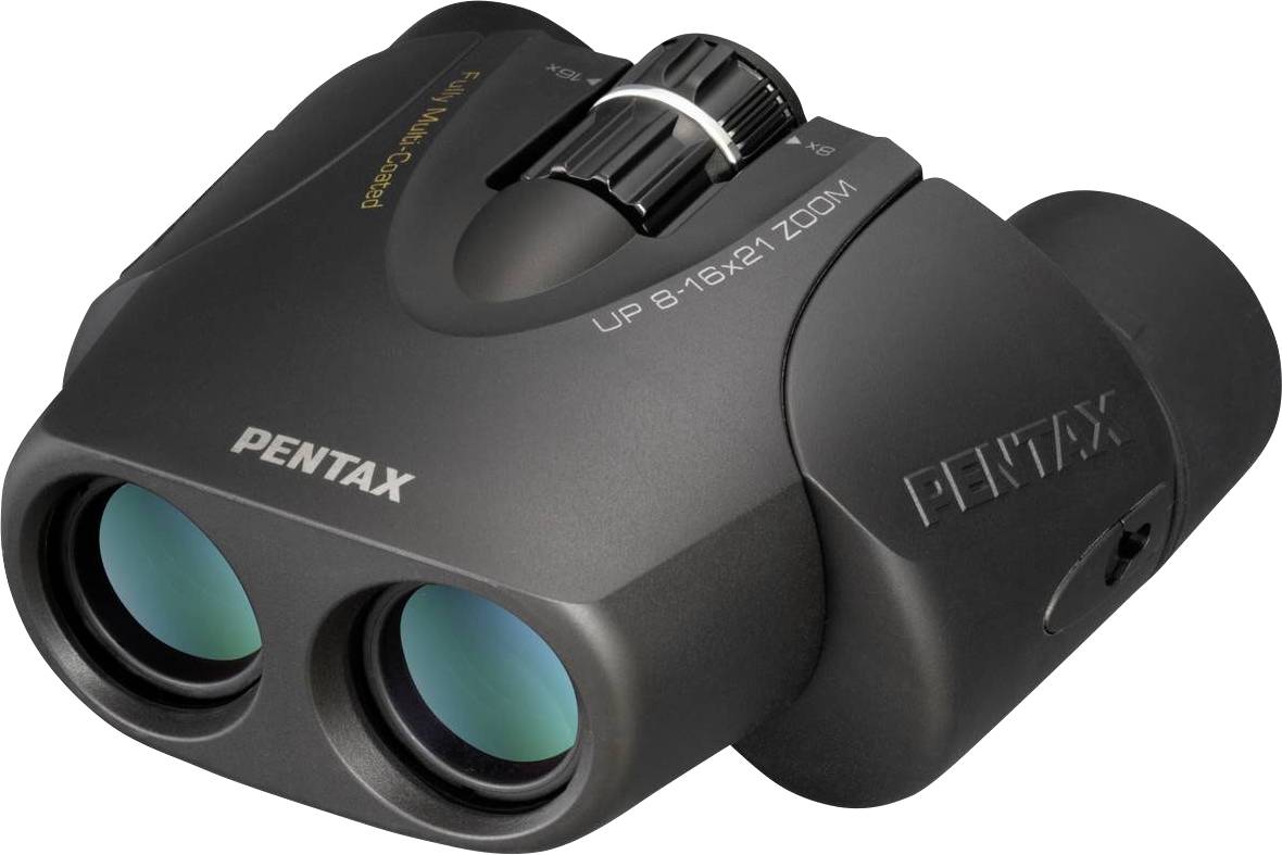 Pentax Fernglas 8 x - 16 x 21mm Porro Schwarz 61961