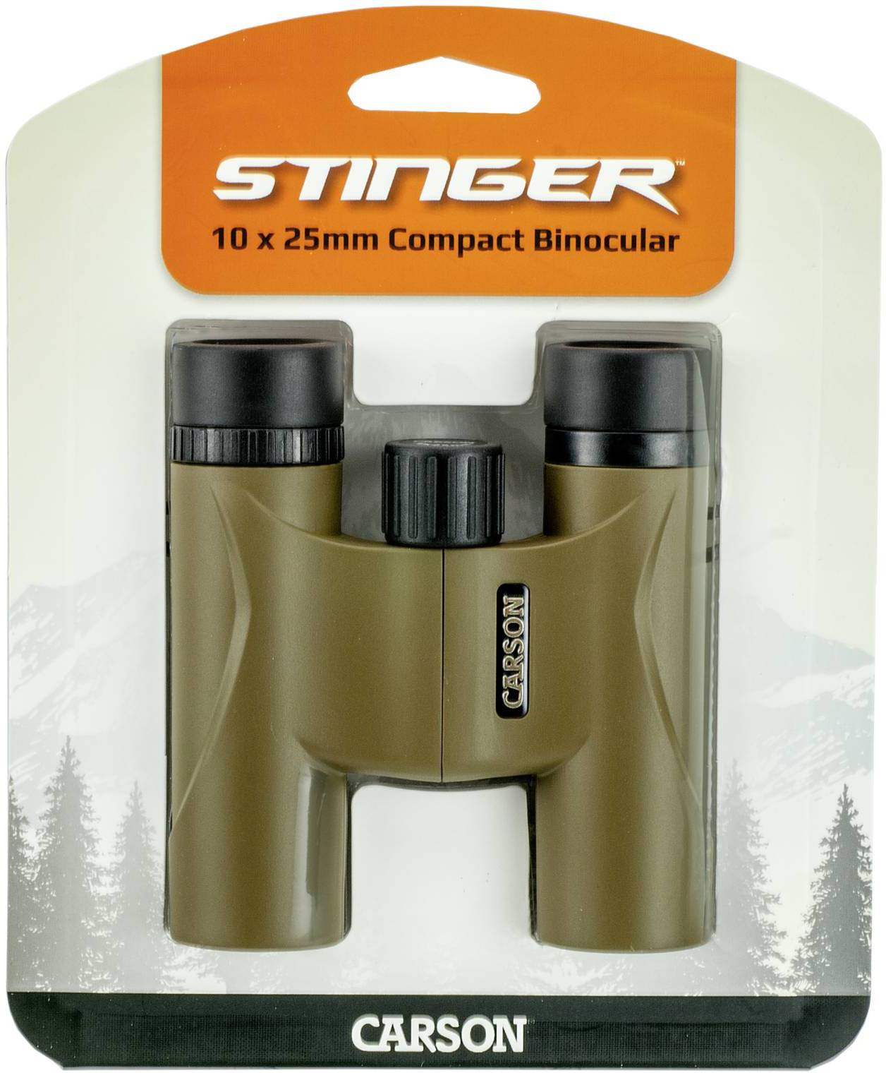 Carson Optical Fernglas 10 x 25mm Dachkant Beige, Schwarz HW-025