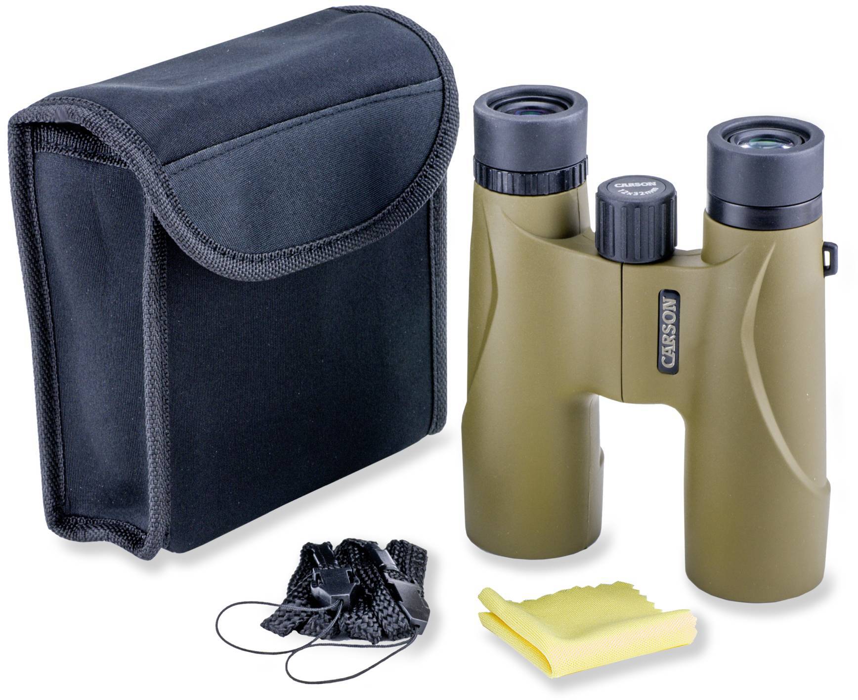 Carson Optical Fernglas 12 x 32mm Dachkant Beige, Schwarz HW-232