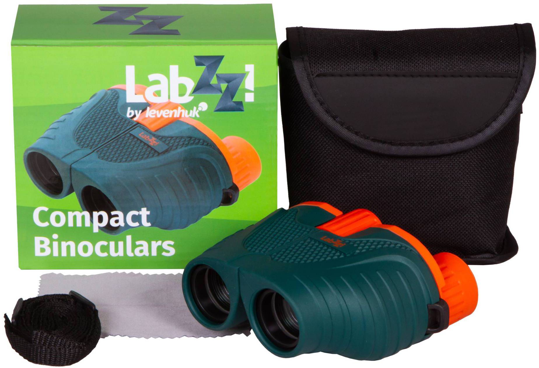 Levenhuk Fernglas 10 x 25mm Porro Grün, Orange 74099