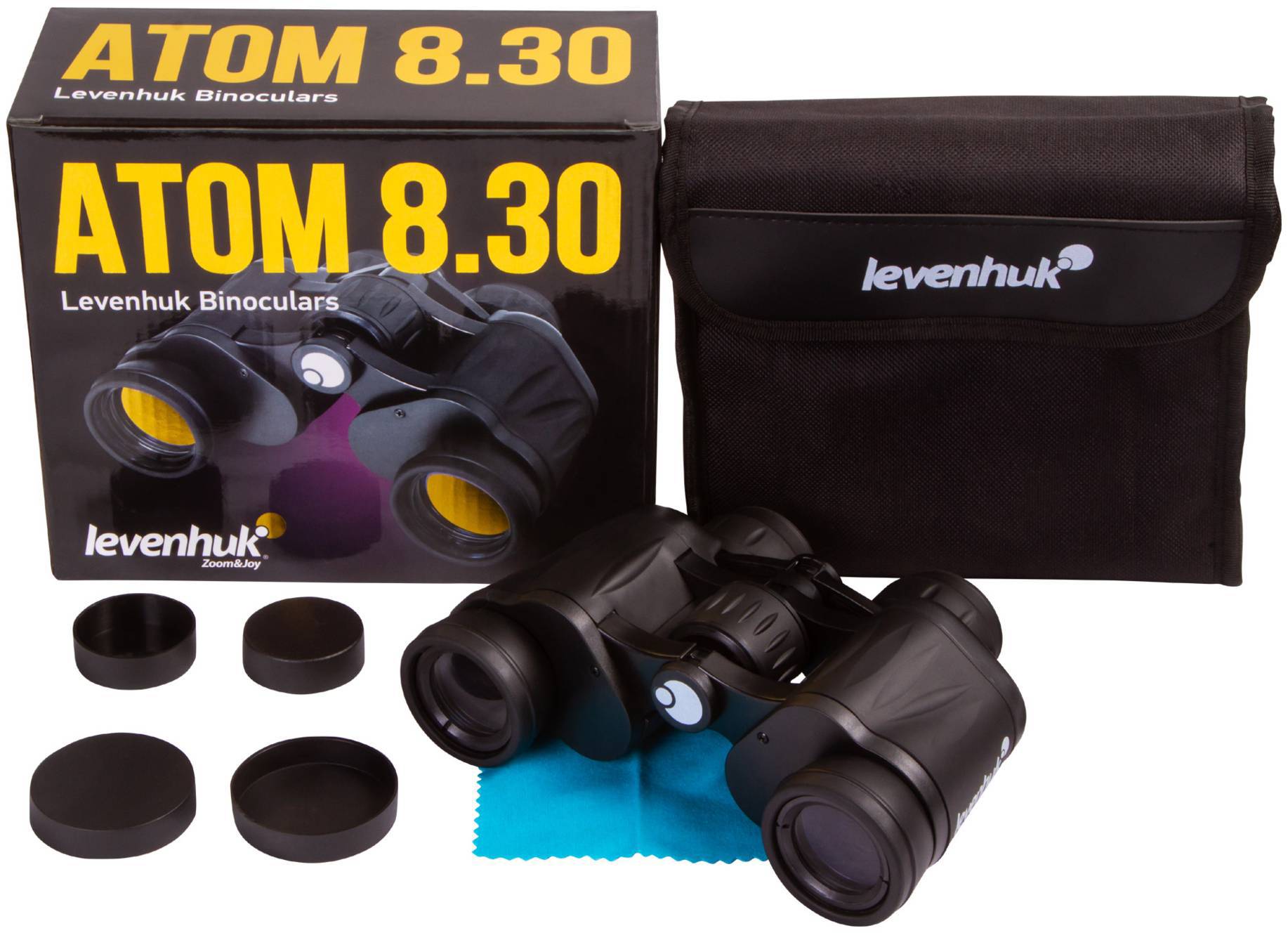 Levenhuk Fernglas 8 x 30mm Porro Schwarz 74154