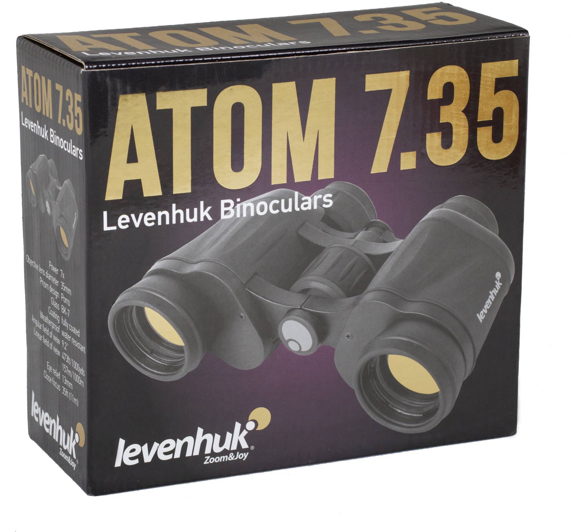 Levenhuk Fernglas 7 x 35mm Porro Schwarz 67679