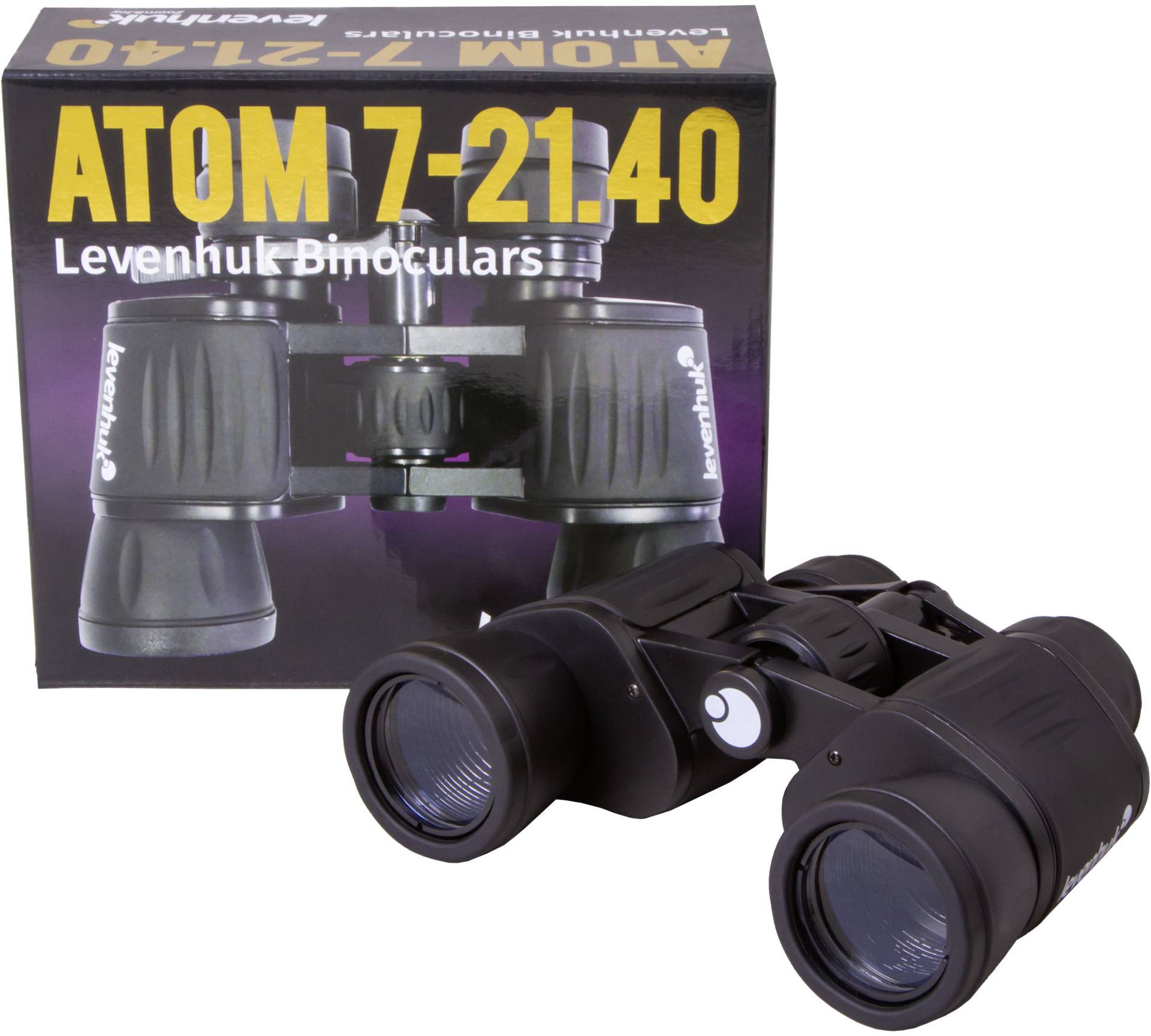 Levenhuk Zoom-Fernglas 7 x - 21 x 40mm Porro Schwarz 72517