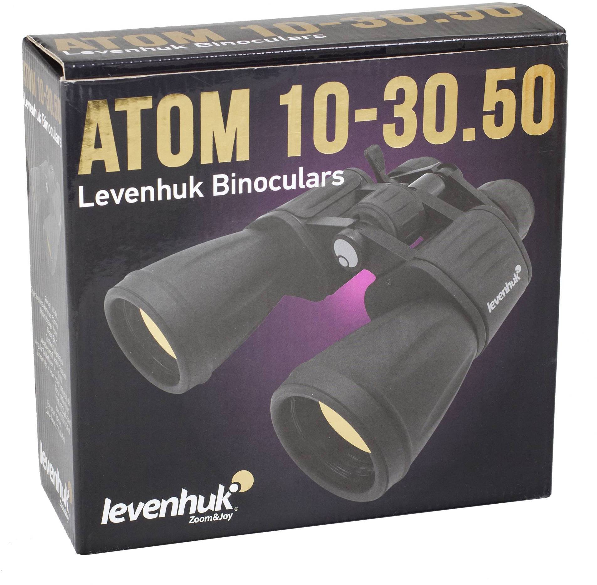 Levenhuk Fernglas 10 x - 30 x 50mm Porro Anthrazit 67684