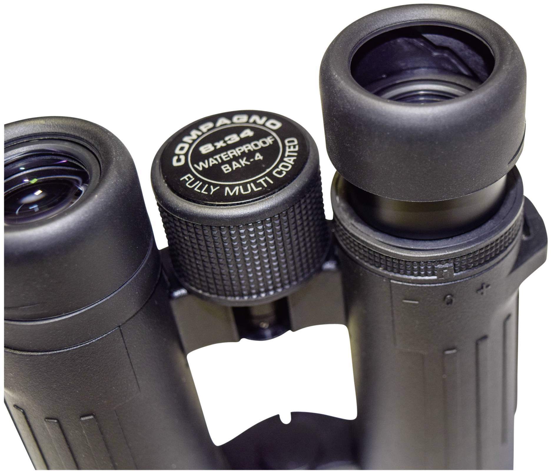 Braun Phototechnik Fernglas 8 x 34mm Dachkant Schwarz 20002