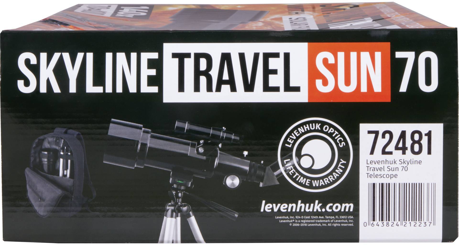 Levenhuk Refraktor-Teleskop Azimutal Vergrößerung 140 x (max)