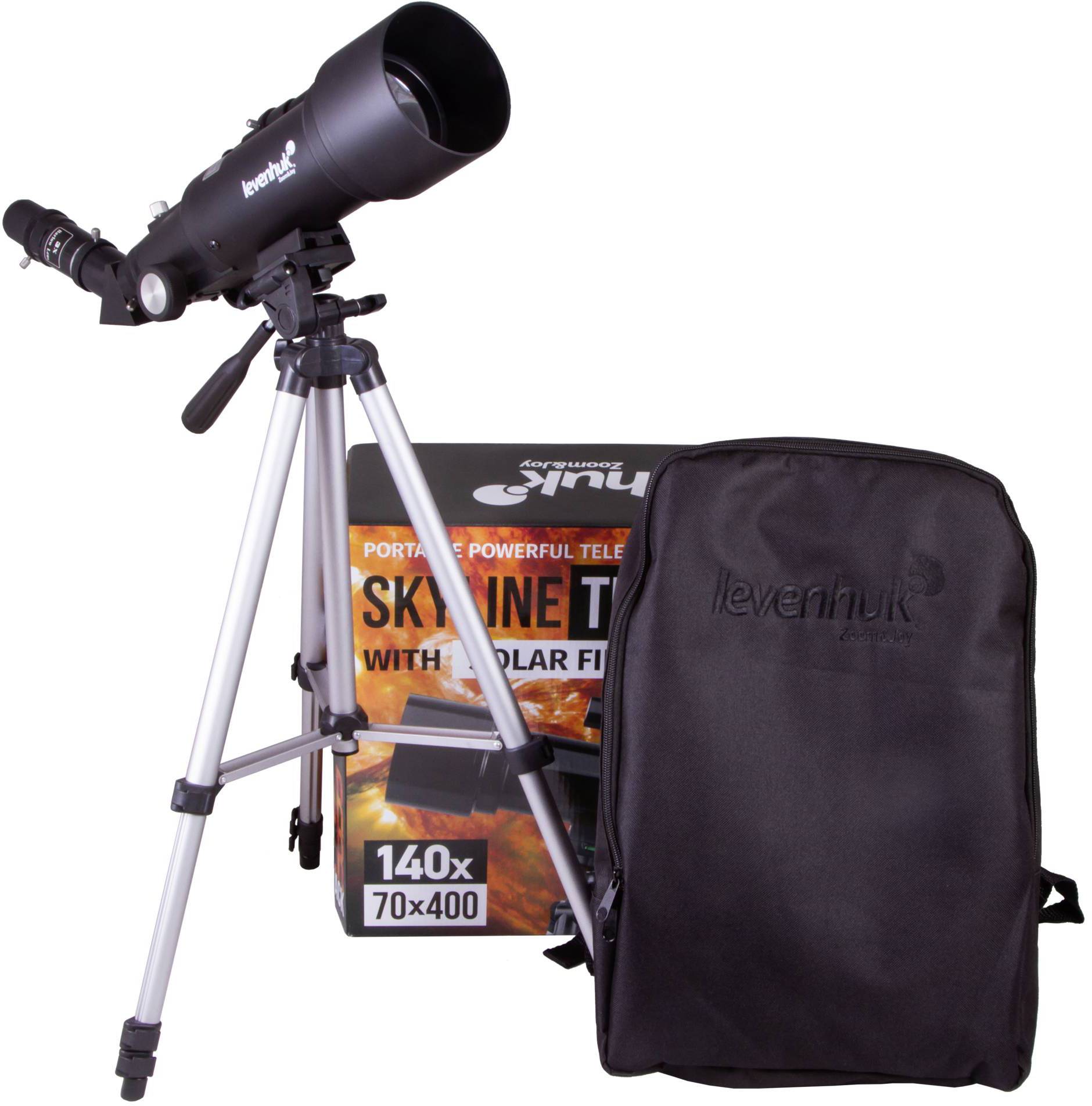Levenhuk Refraktor-Teleskop Azimutal Vergrößerung 140 x (max)