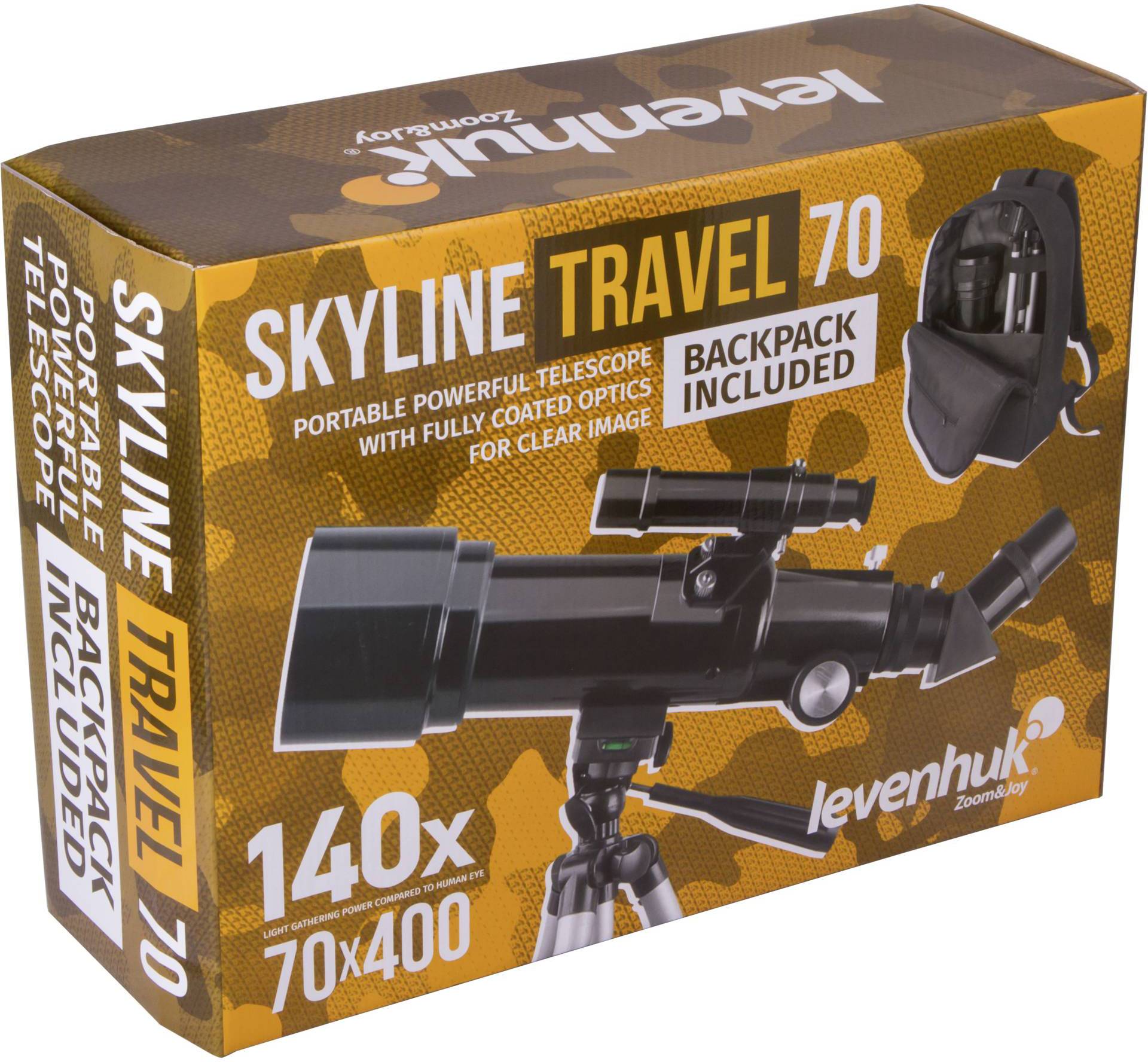 Levenhuk Refraktor-Teleskop Vergrößerung 140 x (max)