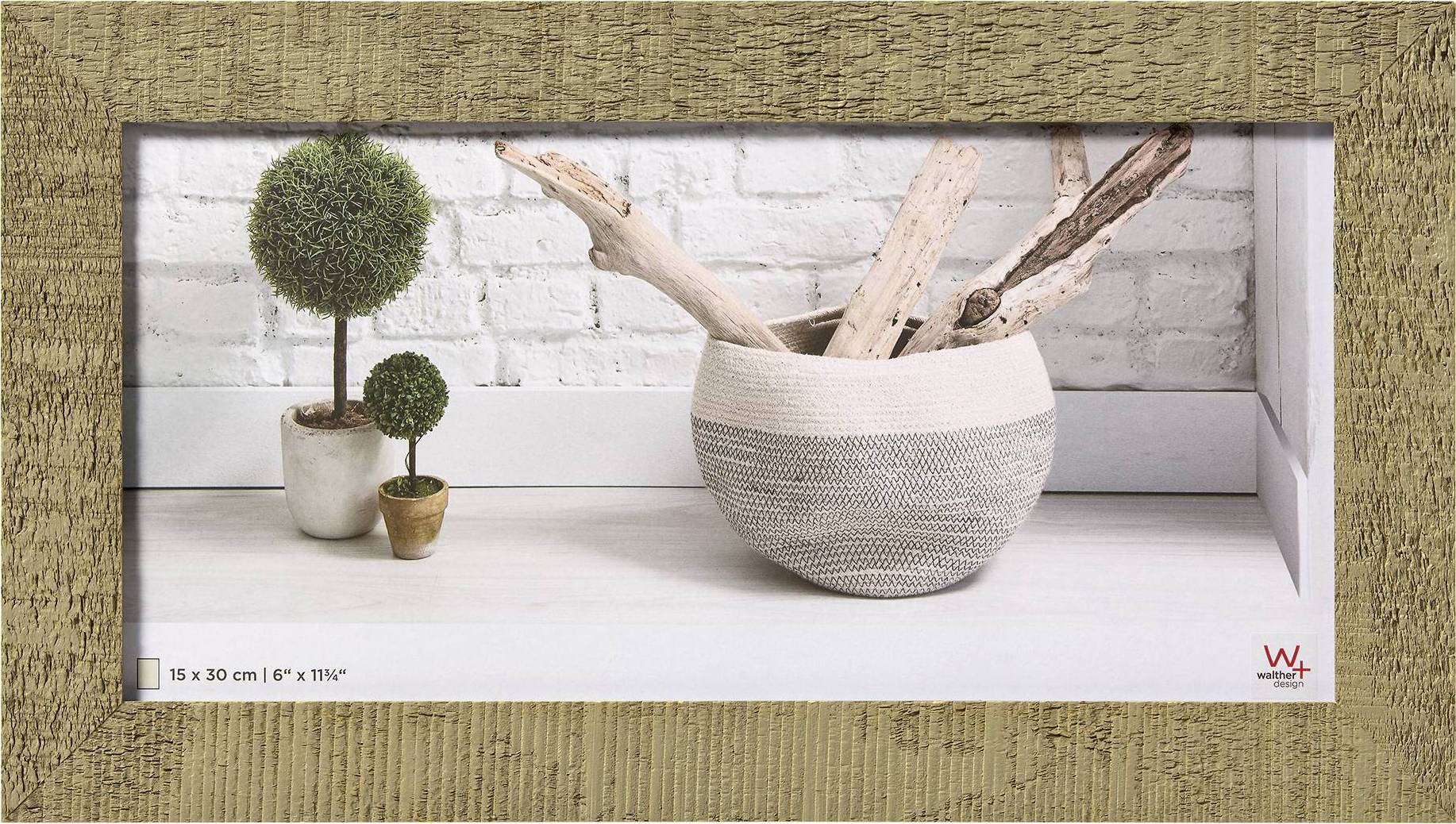 walther+ design HO153C Bilder Wechselrahmen Papierformat: 15 x 30cm Beige