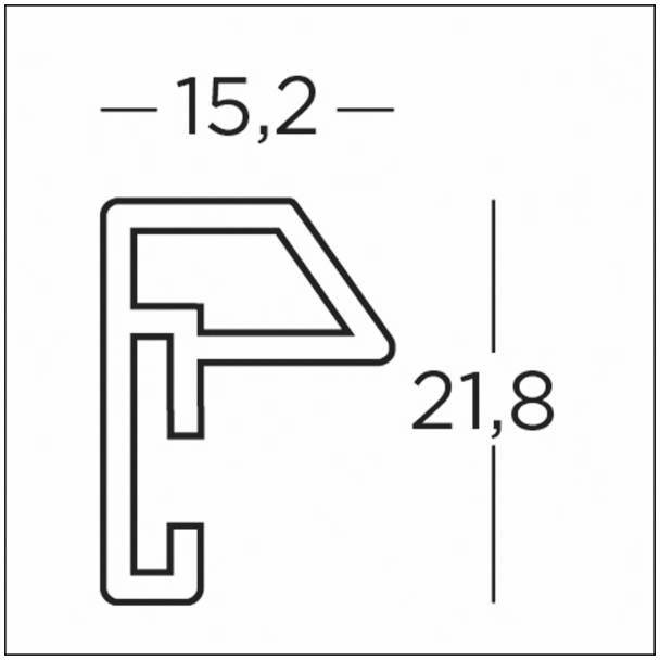 walther+ design ES030G Bilder Wechselrahmen Papierformat: 20 x 30cm Gold