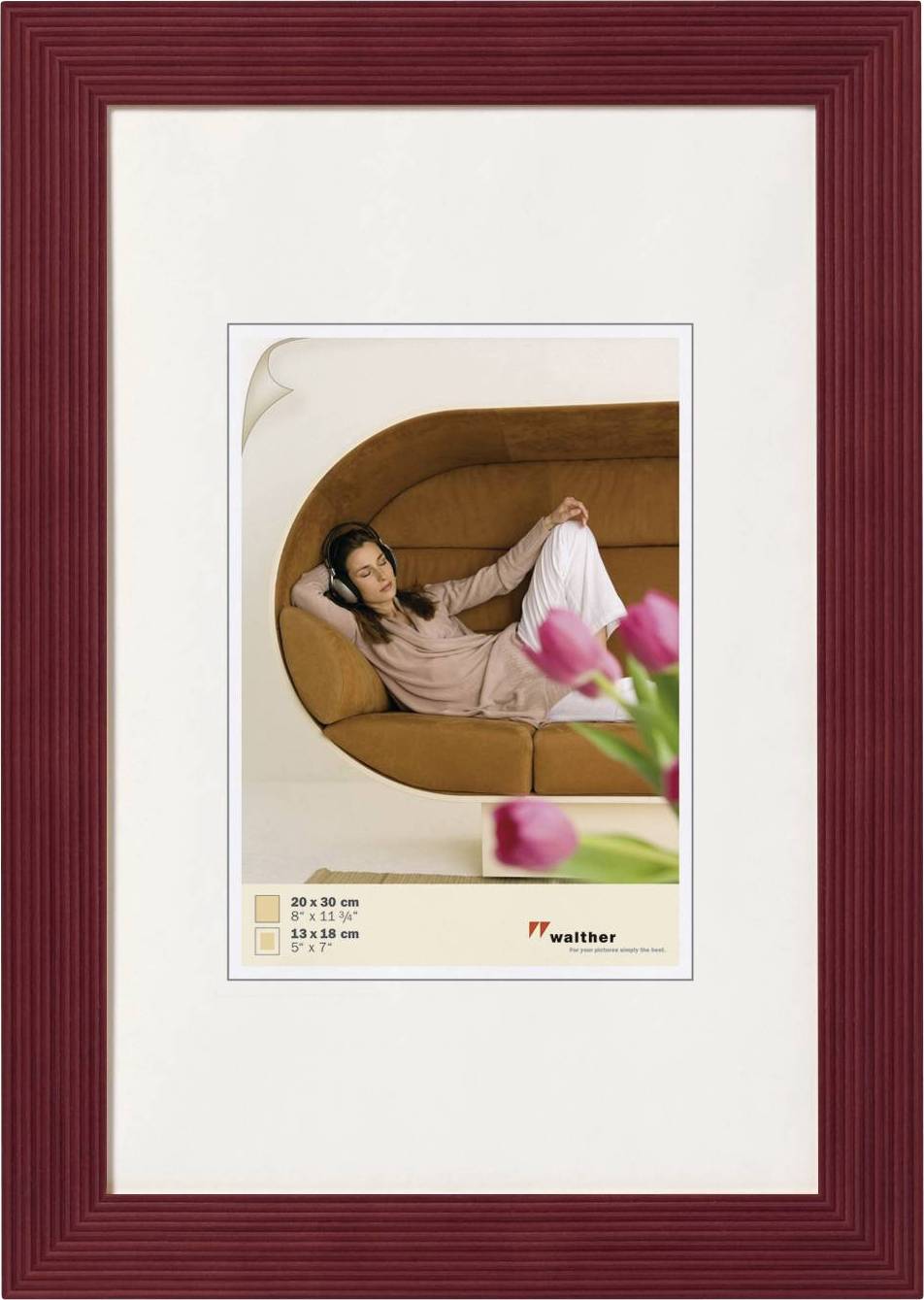 walther+ design HI030R Bilder Wechselrahmen Papierformat: 20 x 30cm Rot